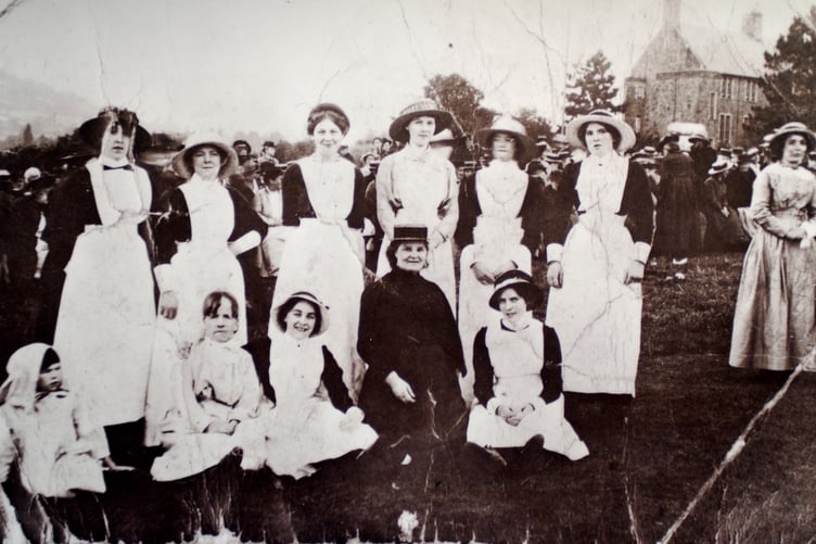 Patient and staff at Pen-y-Fal