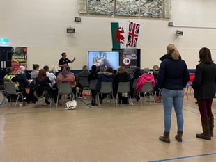 Successful road safety event for passing horses held at Llangynidr
