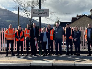 Improvement work starts at Abergavenny Railway Station