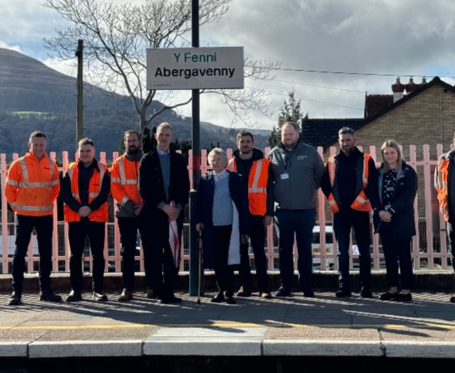 Improvement work starts at Abergavenny Railway Station
