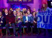 Video: Abergavenny Newsnight sees river pollution 'polite' protest