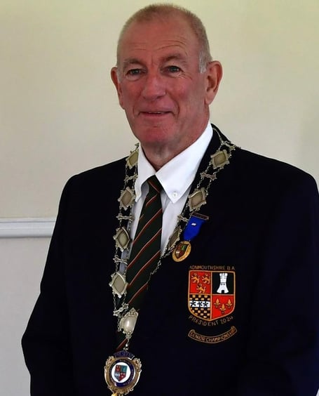Abergavenny Bowls Club chairman Gethin Hill has been appointed president of the Monmouthshire Bowling Association. Photo: Abergavenny Bowls Club  
