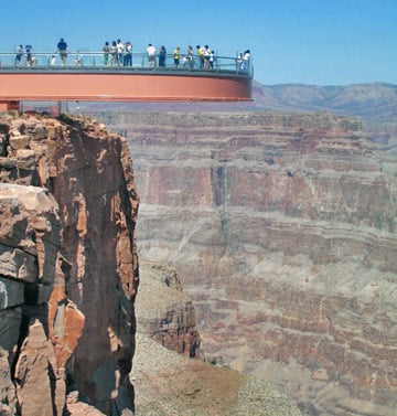 The Skywalk at the Grand Canyon - inspiration for the Bloreng (Creative Commons Attribution 2.5 Generic)e viewing platform 