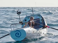 Ocean rower Kiko lifts lid on record crossing