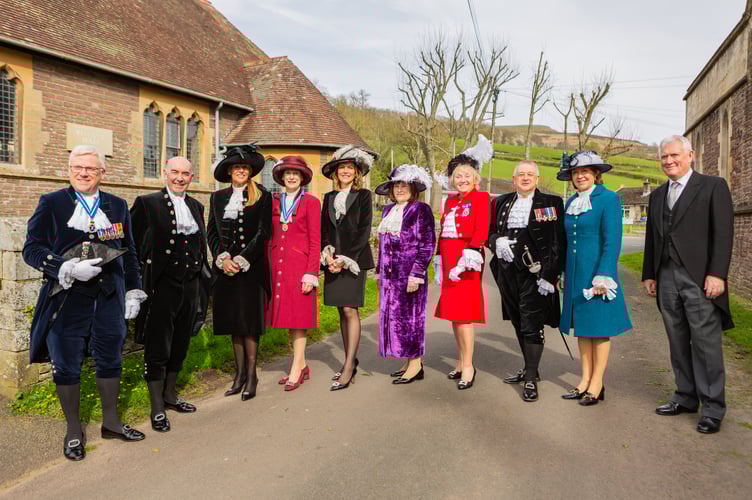 Lady Silk at her installation (Picture by Lewis Chatfield - L.T.Chatters)