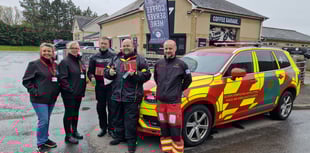 Round-Wales bike ride braves the rain to raise Air Ambulance cash