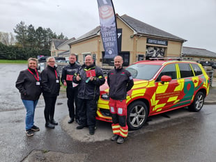 Round-Wales bike ride braves the rain to raise Air Ambulance cash