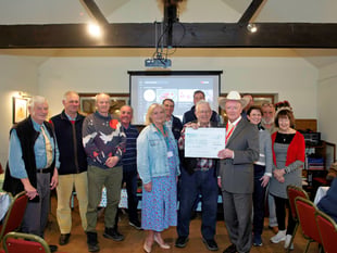Gathering of the Green tractor enthusiasts donate to Welsh charity