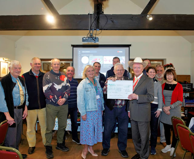 Gathering of the Green tractor enthusiasts donate to Welsh charity