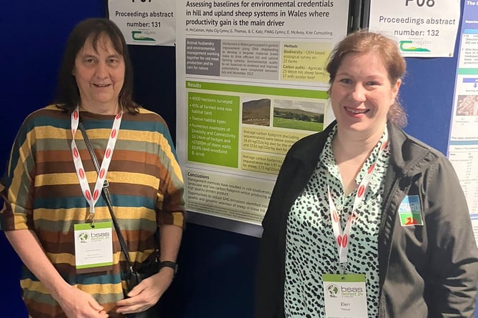 Dr Heather McCalman and Dr Eleri Thomas at the BSAS Conference in Belfast.
