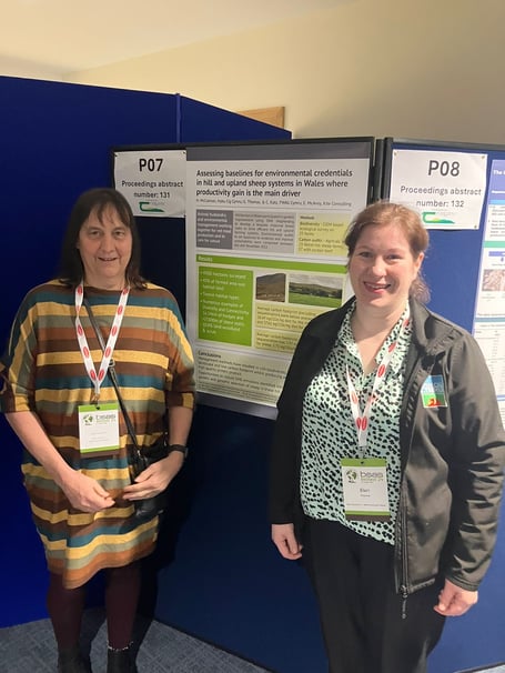Dr Heather McCalman and Dr Eleri Thomas at the BSAS Conference in Belfast.