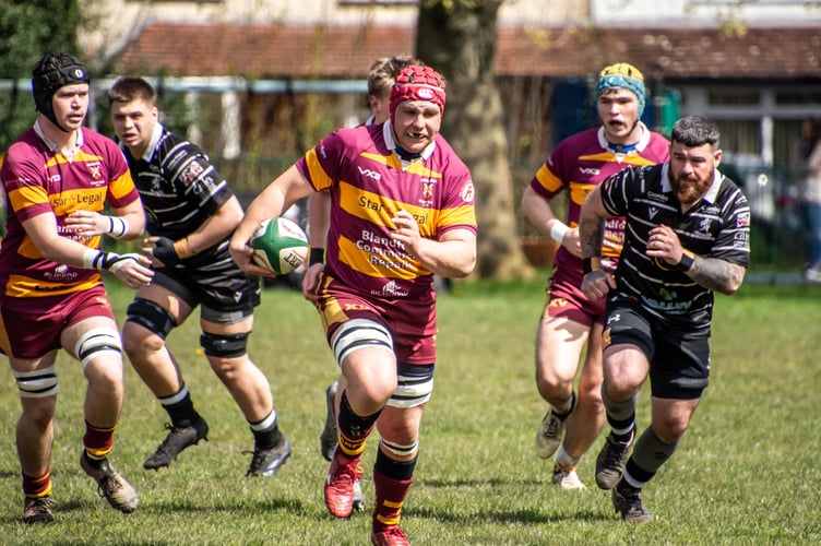 Abergavenny scored five tries in an entertaining game in the sunshine