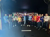 Cwmbran darts league raises £350 for Cancer Research 