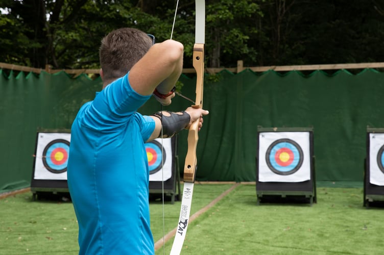 Llandegfedd Lake Archery Arena.