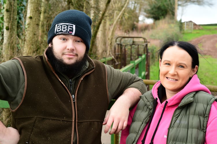 Dianna and Iestyn Spary, Goetre Farm, New Church West, Chepstow, winners of the Farming Link Animal Health and Welfare Award 2023 at the Lantra Cymru Awards