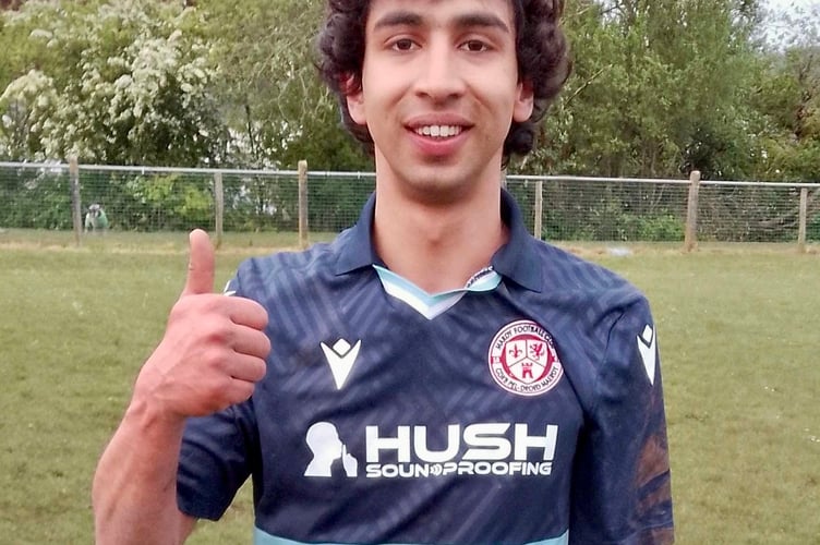 Massoud Naeim scored his first goal for Mardy and made his 1st XI debut