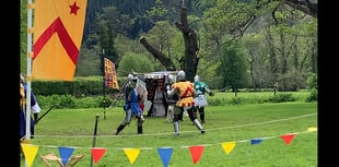 
It all got a bit medieval at Tretower on the weekend!
