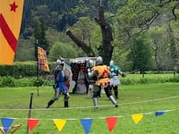
It all got a bit medieval at Tretower on the weekend!
