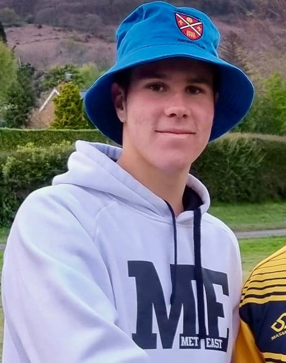 Aussie teen Dan Skipwith scored his maiden league half-century for Aber 1st XI. Photo: Abergavenny CC