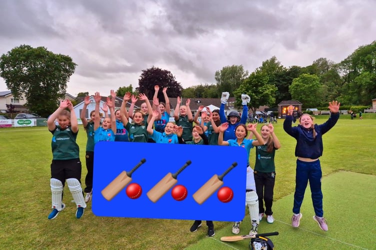 Abergavenny CC's girls had great fun playing Cowbridge