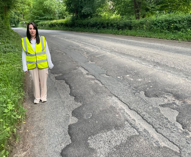 Llangybi's anger at state of road in the village