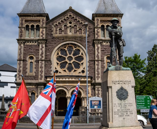VE Day celebrations in Abergavenny