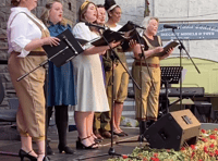 D-Day 80 marked in words and music at market hall in Abergavenny