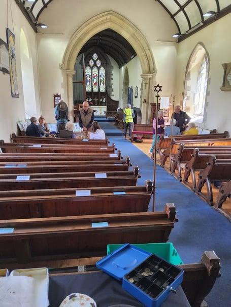 Inside the historic Church 