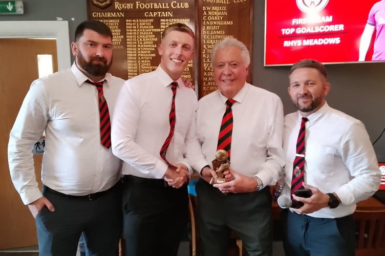 Top goalscorer was Rhys Meadows