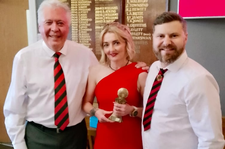 Louise Mayes was named Mardy FC's Club Member of the Year. Photo: Mardy FC