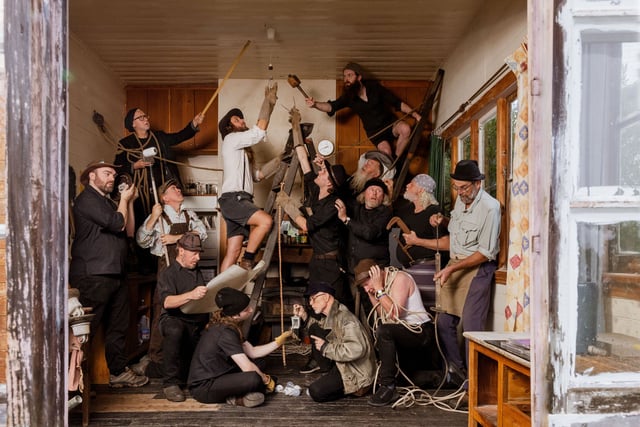 The Spooky Men's Chorale stop at Aber in UK Tour