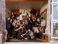 The Spooky Men's Chorale stop at Aber in UK Tour