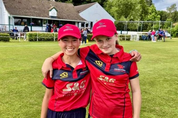 Maria Sheehan and Beth Jackson starred for Wales U13s girls team