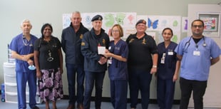 Abergavenny Armed Forces donate to Neville Hall Care and Cancer Units