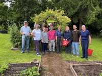 Goytre garden waves the Green Flag