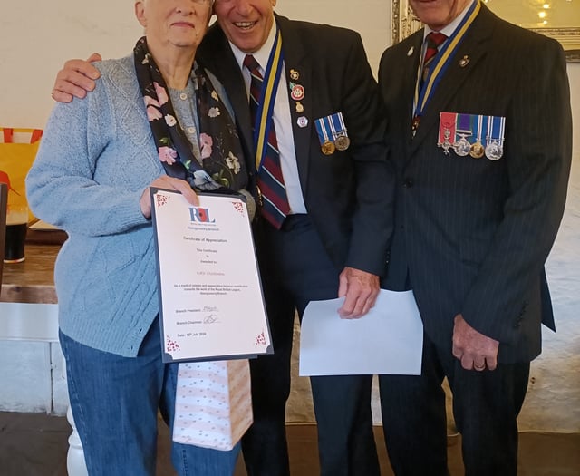 Abergavenny RBL Branch celebrates exceptional service 