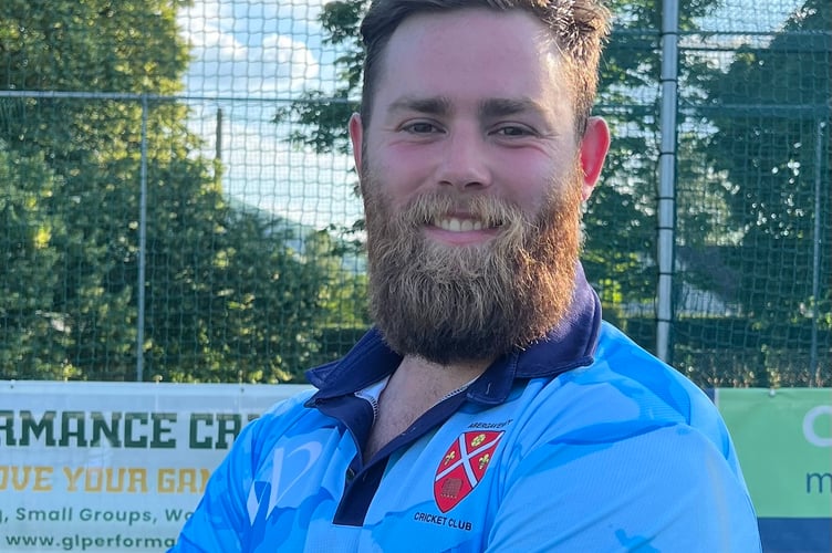 David Clarke took three wickets for Abergavenny 1sts. Photo: Abergavenny CC