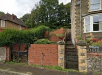 Stairway to nowhere to be used for new house