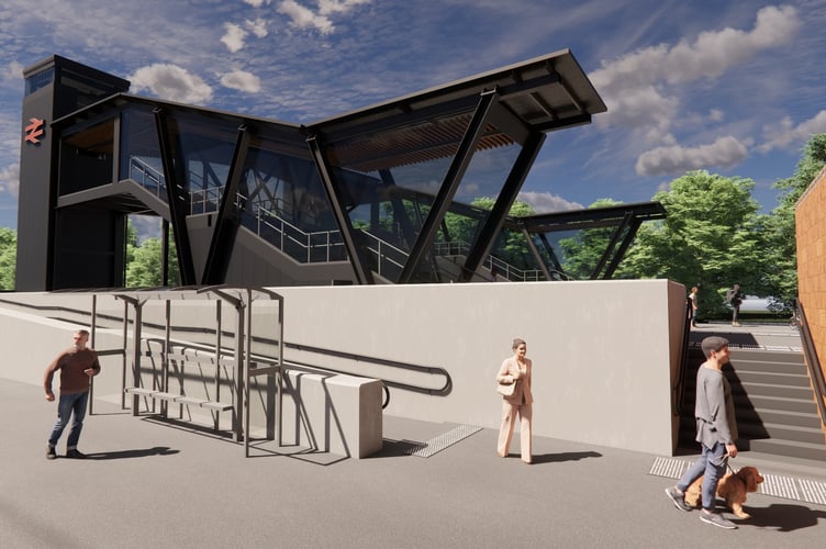 Abergavenny footbridge artist's impression