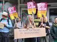 Peaceful protest against racism held in Abergavenny