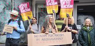 Peaceful protest against racism held in Abergavenny