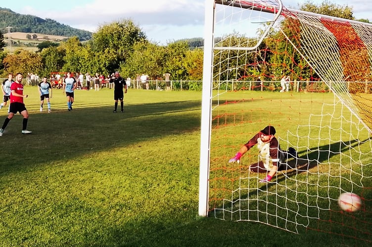 An Ellis French penalty finds the corner of the net.