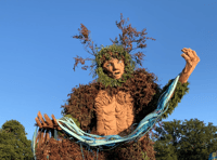 
The Green Man burns bright at Glanusk! 
