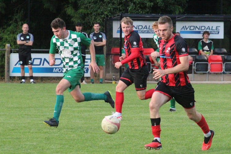Chris Ham scored twice for Goytre in a 5-1 win at Canton. File photo: Stuart Townsend
