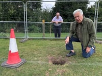 
Mysterious sinkhole appears in the Mardy!
