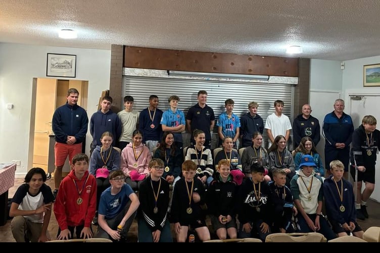 The Abergavenny CC junior awards were a big hit