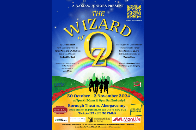 AAODS Juniors will perform The Wizard of Oz this October half-term