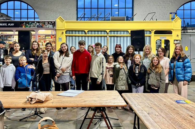 AAODS Juniors at the Abergavenny Night Market