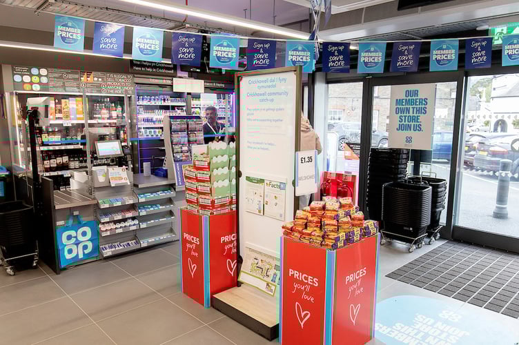 The inside of the store