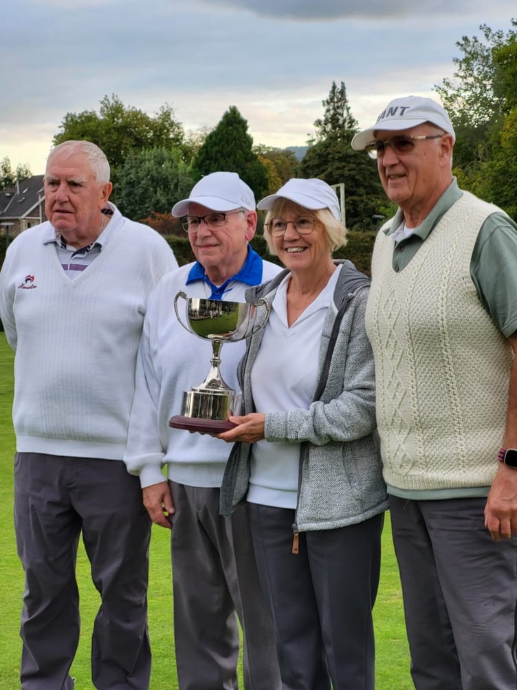 The Two Wood Pairs Finalists at Abergavenny Bowls Club